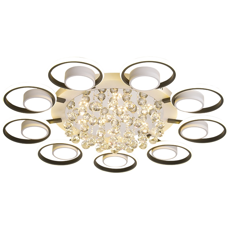 辛羽北欧客厅灯具2021年新款现代简约大气家用轻奢水晶灯吸顶灯餐厅卧室书房灯饰