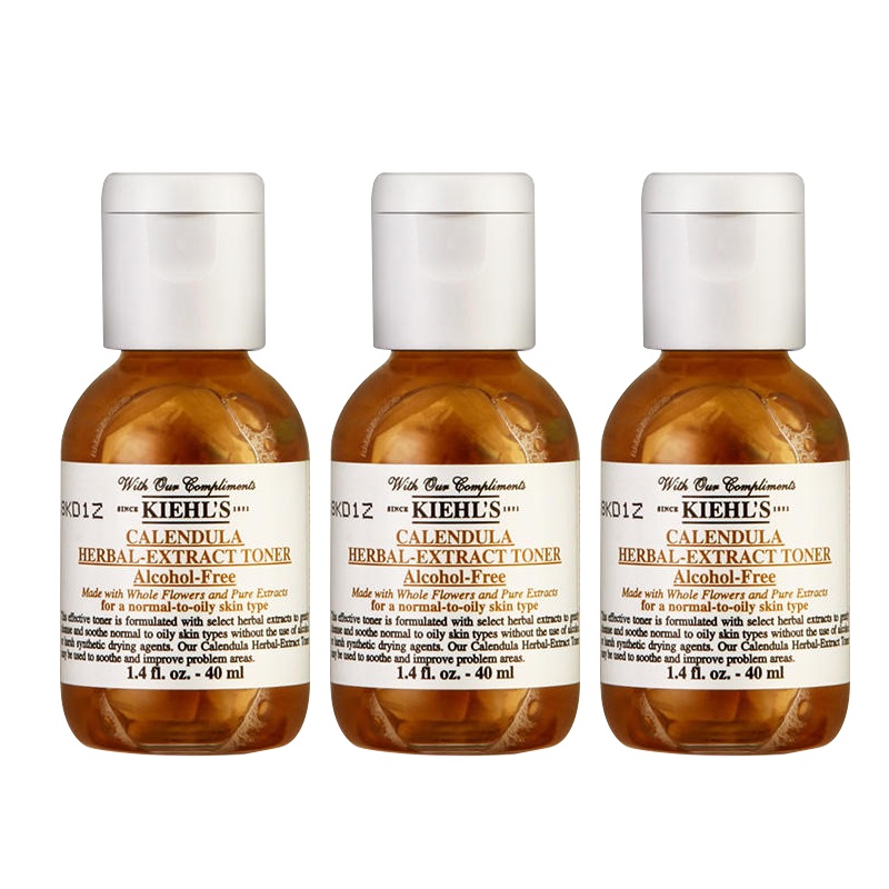 [专柜正品 顺丰速运]KIehl's科颜氏 金盏花爽肤水 中小样 40ml*3