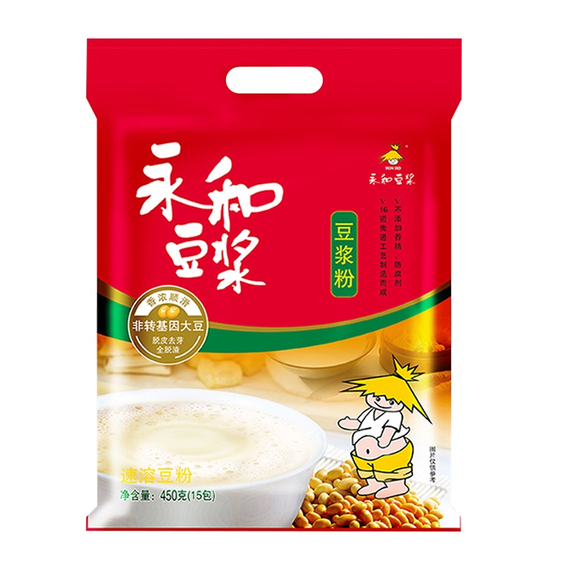 永和豆浆450g/袋营养早餐即冲 即饮非转基因大豆醇豆香浓