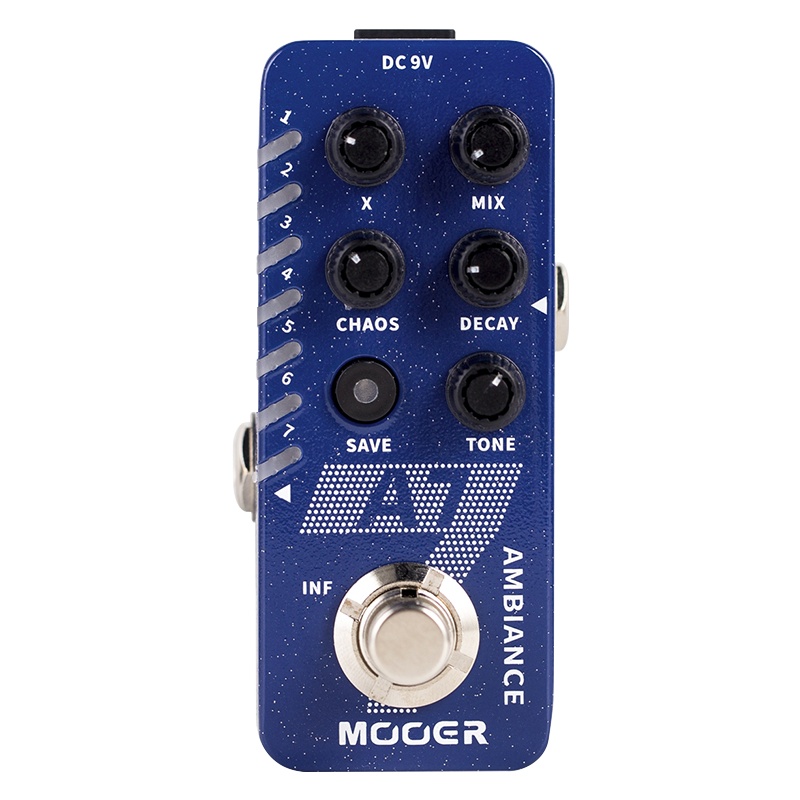 MOOER 魔耳 A7 AMBIENT REVERB 电木吉他氛围混响效果器