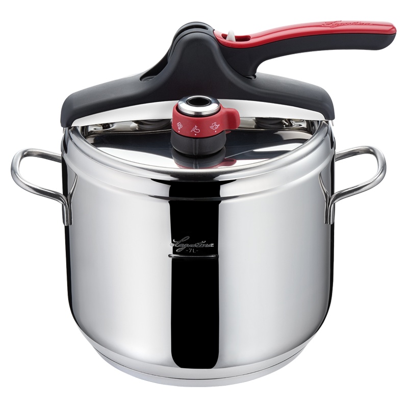 拉歌蒂尼(Lagostina)意大利进口快锅家用不锈钢高压力锅电磁炉燃气通用 7L容量[3-5人]