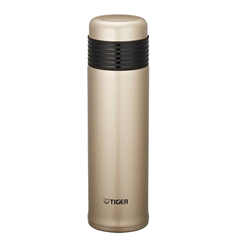 [海外直采]TIGER虎牌 日本进口 304不锈钢保温杯 0.4L MSE-A040NT 香槟金 通用
