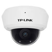 TP-LINK POE供电 3D降噪/内置拾音/背光补偿300万防暴半球网络监-控摄像机 TL-IPC433MP