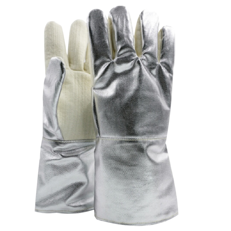 誉丰YL-5079防高温手套防烫手套 350度工业铝箔隔热手套防辐射热手套 1双
