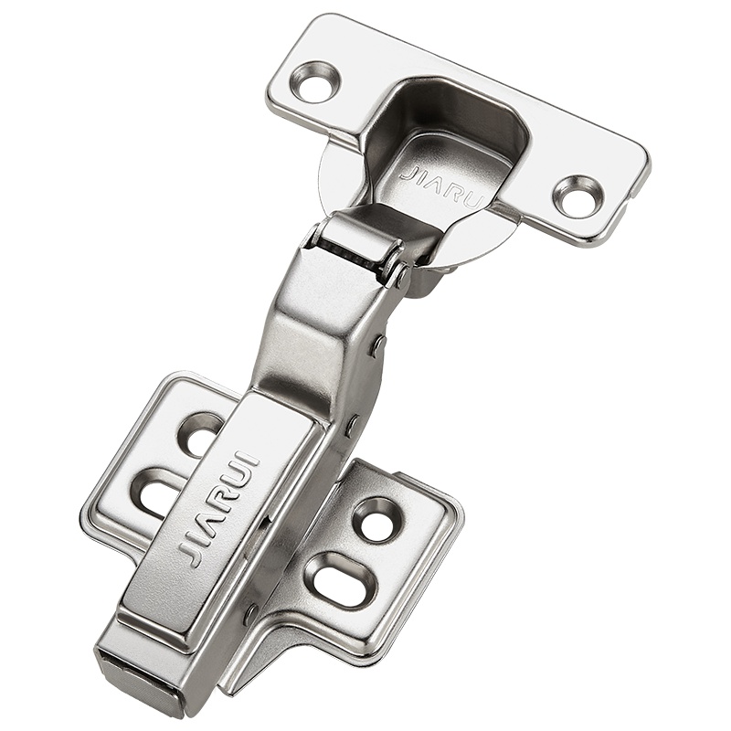 家蕊304不锈钢橱柜门铰链飞机弹簧合页衣柜五金阻尼液压缓冲折叠