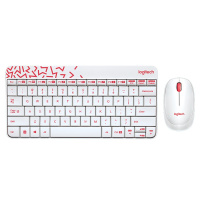 罗技（Logitech）MK240 Nano无线键鼠套装键盘鼠标女生男生家用游戏商务办公迷你轻音笔记本台式机通用 白色