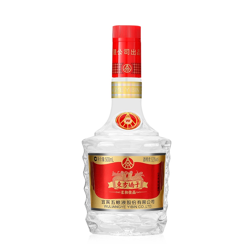 五粮液股份公司出品 东方娇子柔和佳品 52度500ml单瓶装 浓香型白酒