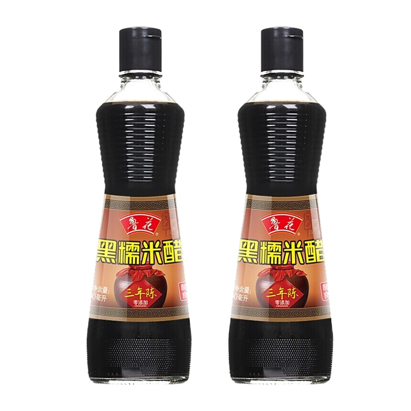 鲁花三年陈黑糯米醋500ml*2(部分地区不发货,具体区域请参考详情)