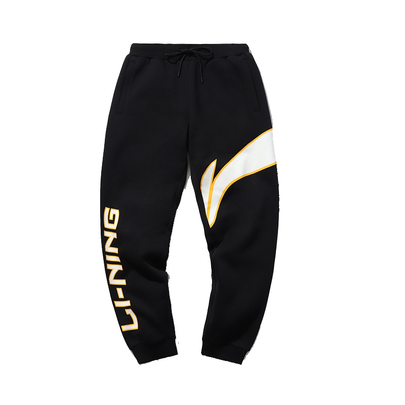 李宁卫裤男士2019新款运动时尚系列男士休闲收口运动长裤AKLP843