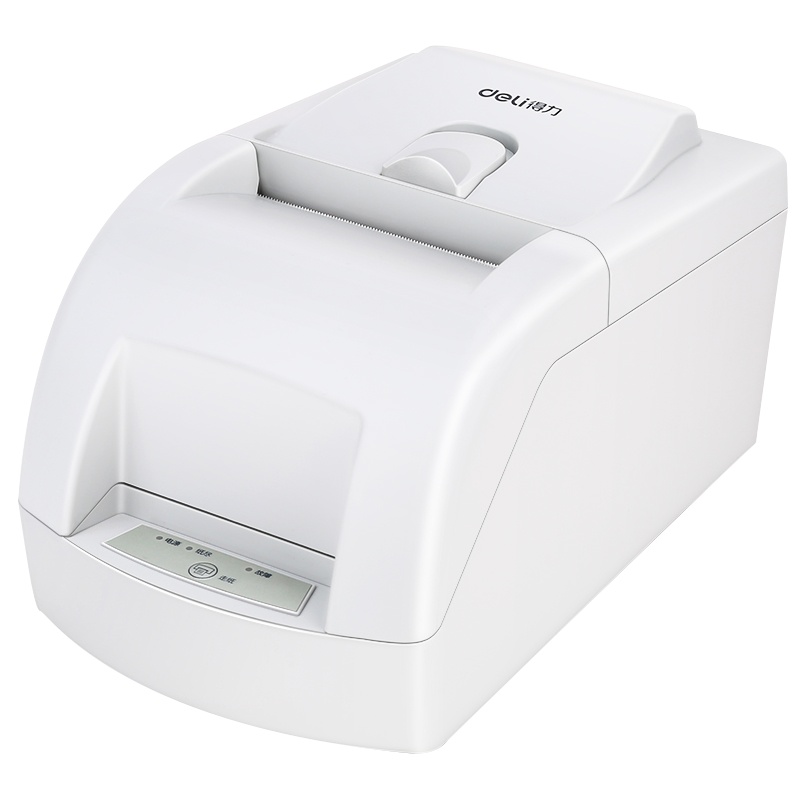 得力(deli)DL-220D小票针式打印机 微型票据针式打印机 两联三联小票机 超市餐饮服装收银发票机 打印机