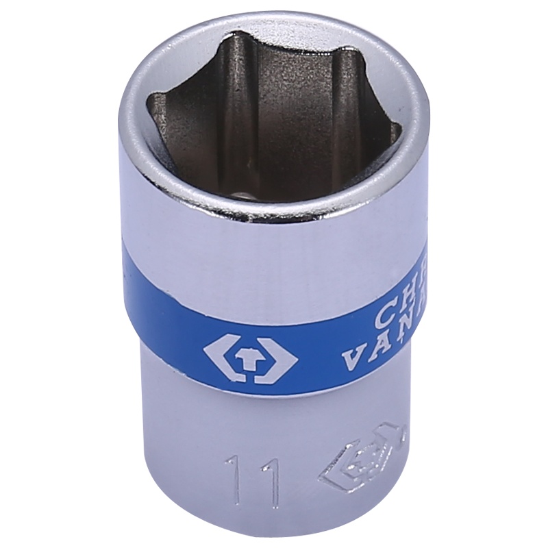 藍帶 1/4"DR.手动标准六角套筒 233511M