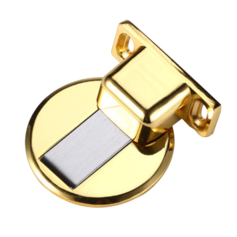 海斯迪克 gnjz-319 免打孔锌合金磁性地吸 隐形门吸 五金门窗配件门挡门碰 金色