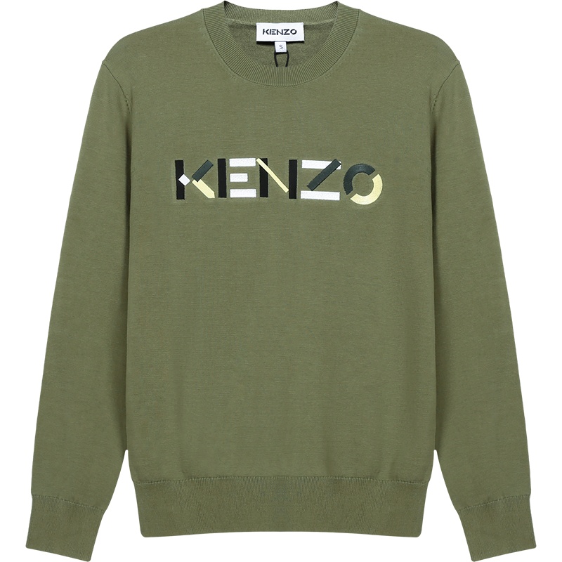 KENZO 高田贤三 女士 棉质圆领长袖针织衫套头衫 FB5 2PU541 3LA