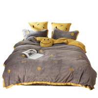 维科家纺落蝶家纺珊瑚绒或者牛奶绒保暖套件