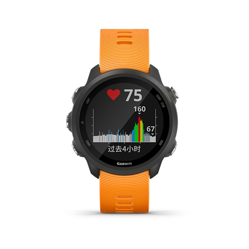 Garmin佳明Forerunner245高阶跑步心率运动智能功能手表旗舰防水50m(活力橙)