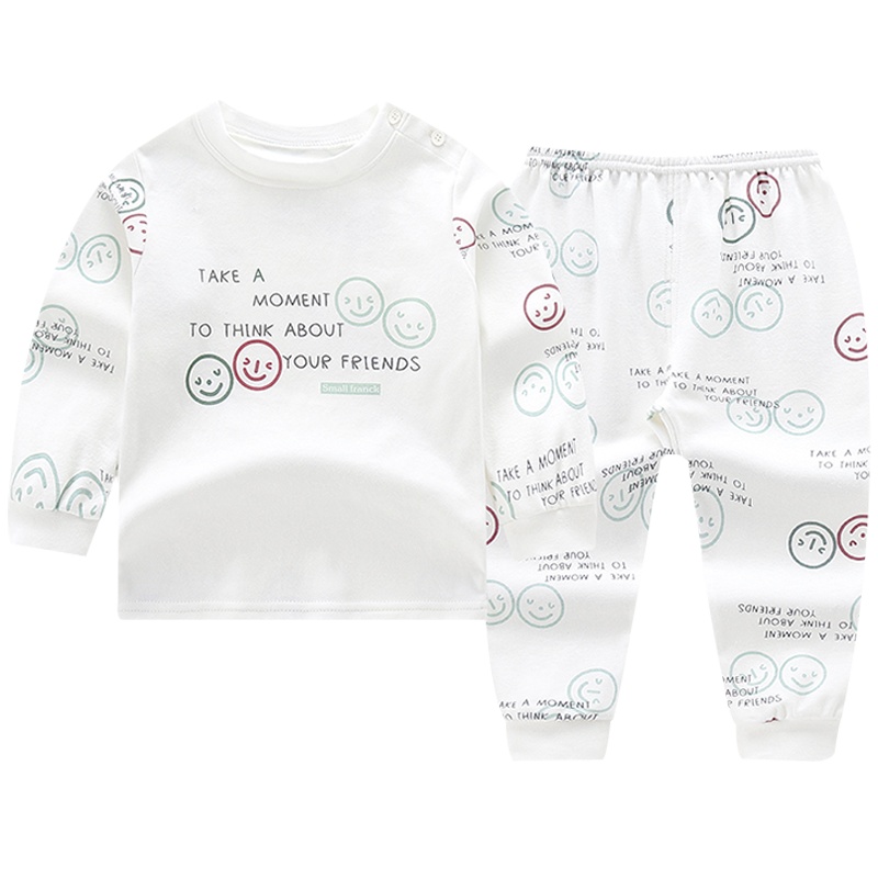 小素材宝宝纯棉秋衣秋裤套装儿童薄款内衣睡衣新生婴儿衣服春秋0-1-2岁3