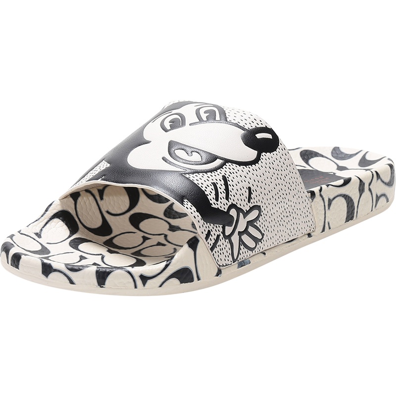 COACH 蔻驰 女士DISNEY MICKEY X KEITH HARING联名橡胶拖鞋 C1186