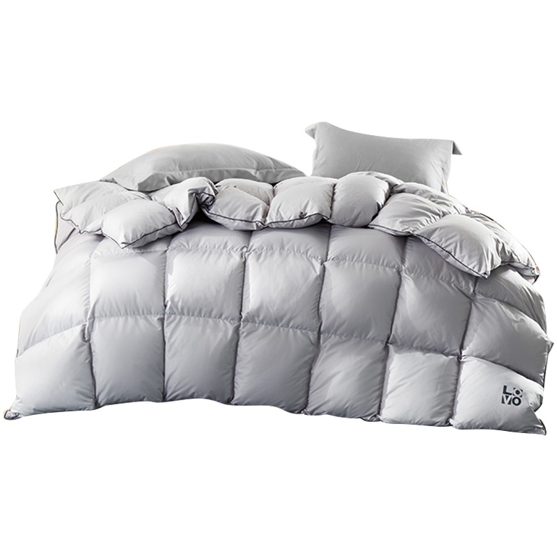 LOVO乐蜗罗莱家纺床品90白鸭绒冬被加厚保暖抗菌被芯羽绒被子