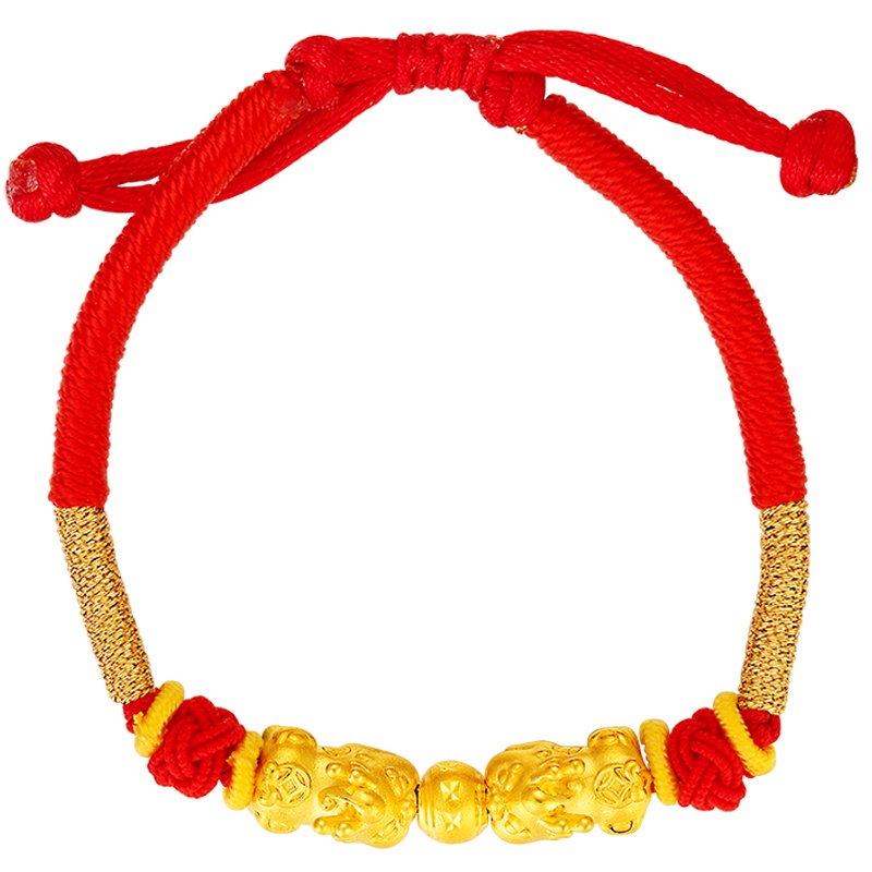 金一 足金3D硬金貔貅萌宝本命年礼物时尚送女友送朋友通用款(定价)ACD054 约1.1g