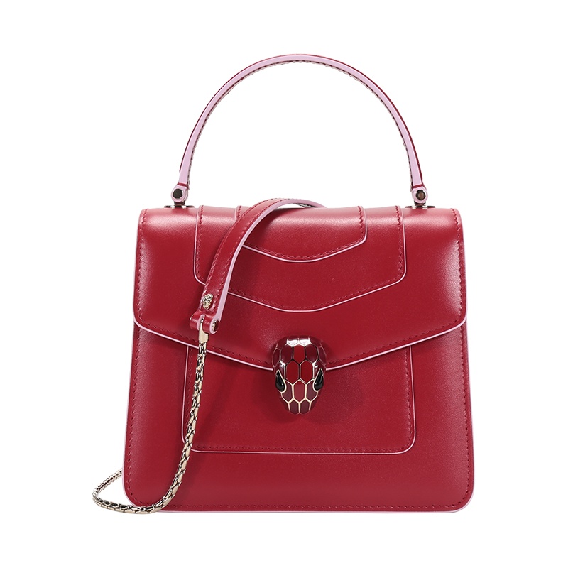 宝格丽 BVLGARI 女士 牛皮蛇头扣手提单肩斜挎包289220