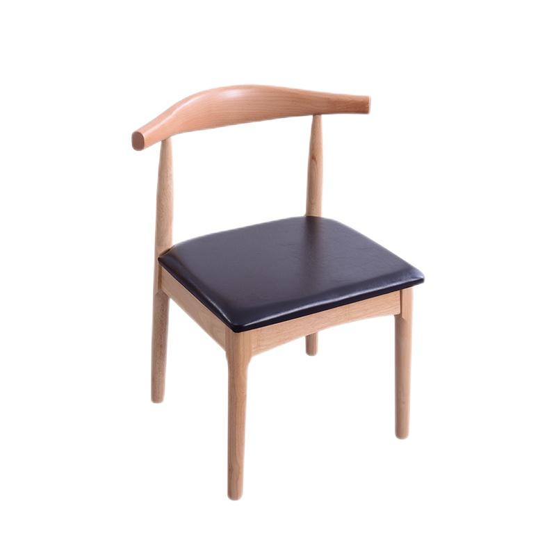 北欧全实木餐椅书桌椅现代简约休闲靠背凳学生学习椅家用电脑椅子