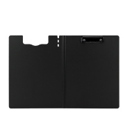 DP 得力(del)A4竖式折页板夹会议夹 加厚硬文件夹 64513深灰