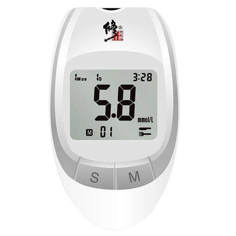 修正血糖仪套装家用测血糖仪器试纸针头套装 全自动智能免调码 GLM-77型