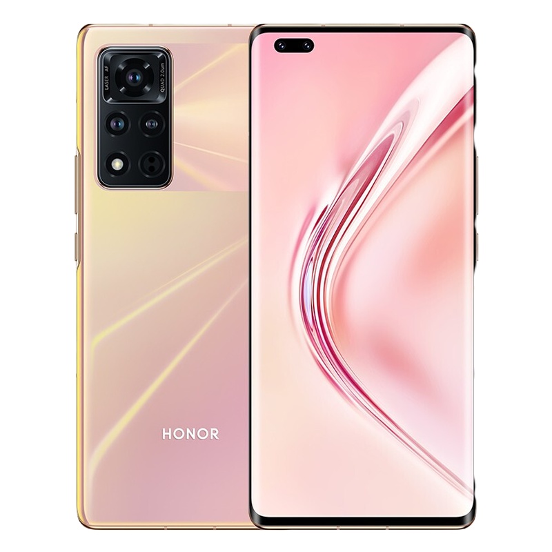 荣耀(honor)荣耀V40 5G全网通 8GB+256GB 蔷薇金 66W超级快充 10亿色视网膜级超感屏 5000万超感光影像 移动联通电信5G 双卡双待 荣耀v40手机5g
