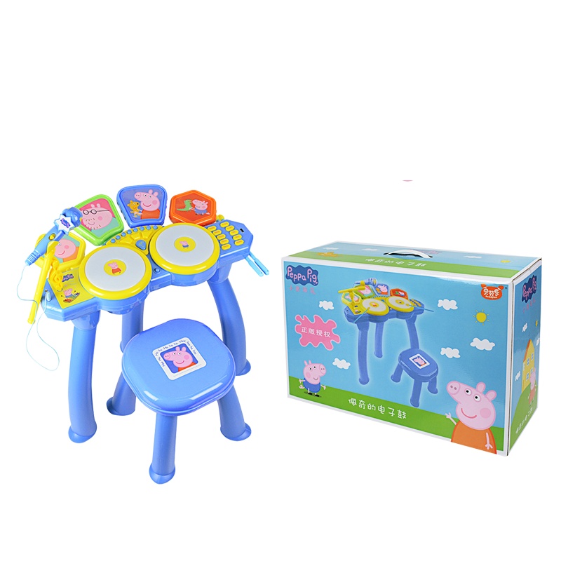 贝芬乐小猪佩琪音乐鼓JXT99025
