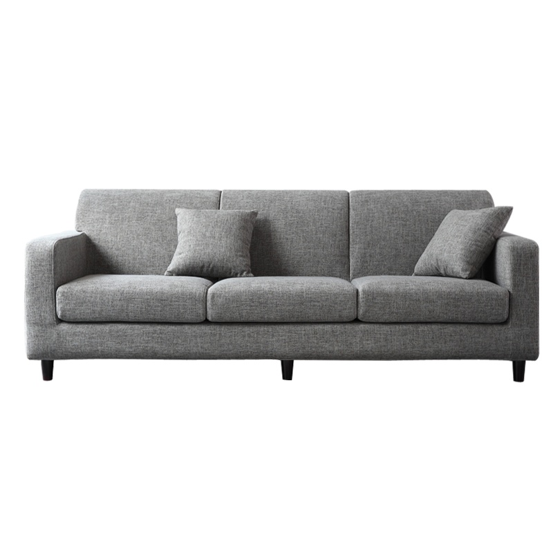 瑞丰杰-办公沙发三人位接待沙发布艺现代简约 RJ-SF0103