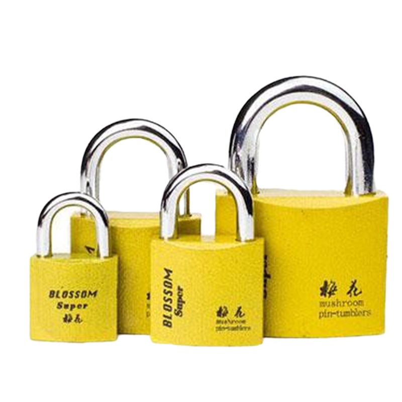 梅花 印花弧形铁锁-仿铜300063 63mm (单位:把)