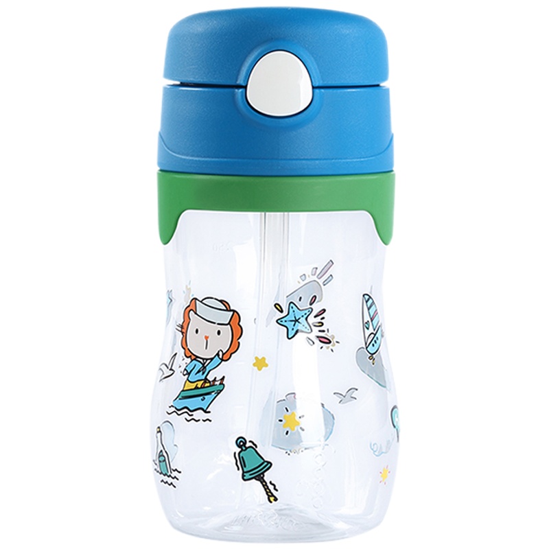 膳魔师THERMOS Tritan吸管杯婴儿宝宝鸭嘴杯喝学饮杯水杯防呛儿童BCSA-360