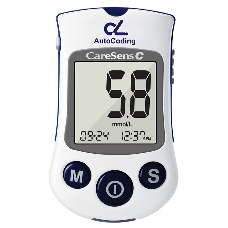 韩国进口达乐C型 爱森斯血糖检测仪家用测血糖孕妇试纸医用测试仪 主机+100组针纸套餐