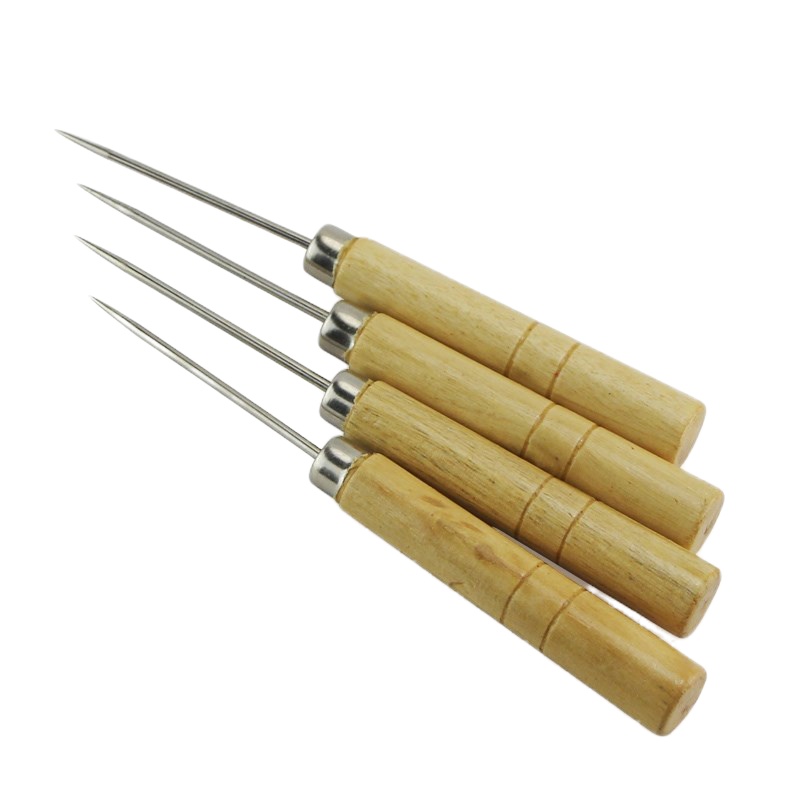 企购优品上鞋锥工具 木柄圆孔锥子