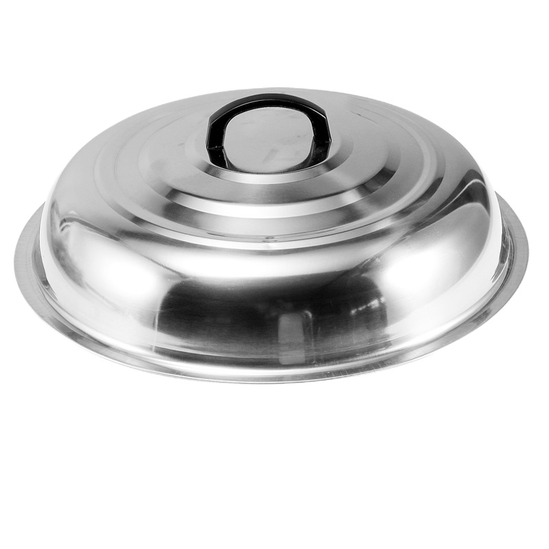 锅盖高 大铁锅盖 不锈钢 加高盖子 炒锅盖立式鼎盖高拱蒸锅68 直径44cm