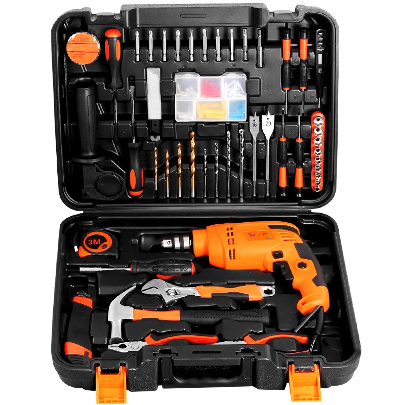 [苏宁自营] 工蜂550W家用冲击钻套装 电动工具/电钻/电动螺丝刀至尊豪华版GI550RE-Plus