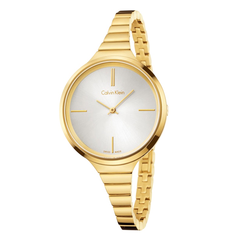 卡文克莱ck手表 石英钢带女表 K4U23526