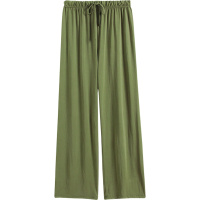 OSA坠感冰丝阔腿裤女夏2019新款休闲薄款宽松凉凉拖地长裤子垂感