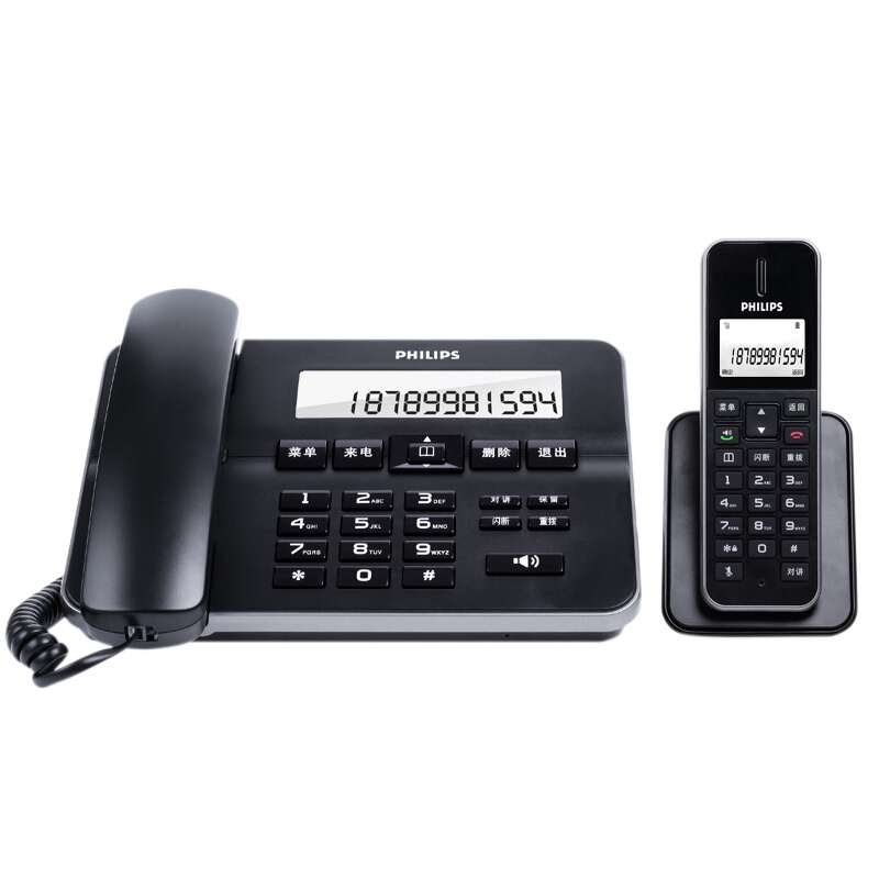 飞利浦 DCTG192黑色 无绳电话机