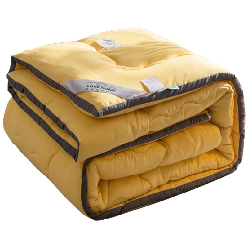 南极人(NanJiren)家纺 纯色磨毛立体羽丝绒被子被芯 床上用品纤维春秋被保暖秋冬被子