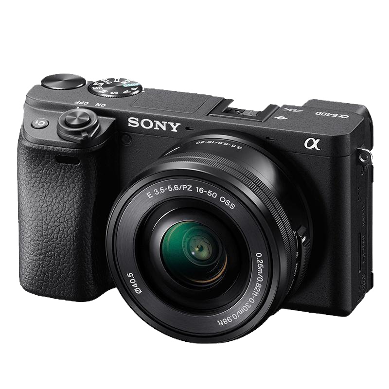 索尼(SONY)Alpha 6400L APS-C画幅微单标准单镜套装 半画幅数码相机(黑色 SELP1650镜头 ILCE-6400L/A6400L/α6400)