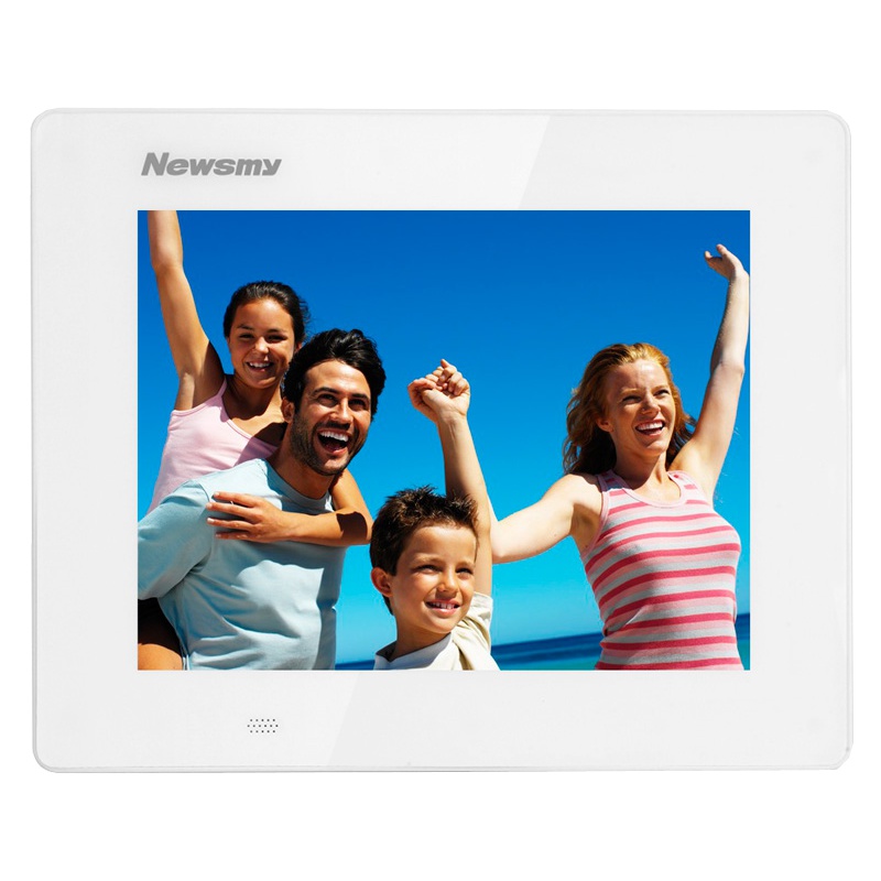 纽曼(Newsmy) 数码相框D08QHD 8英寸 白色 高清电子相册 数码相框 日历 可遥控 视频 生日礼物 节日送礼