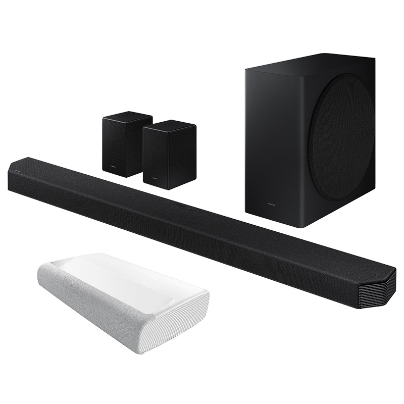 三星SAMSUNG 杜比全景声11.1.4CH 100英寸4K超高清家庭影院 HW-Q990B+SP-LSP9T套装