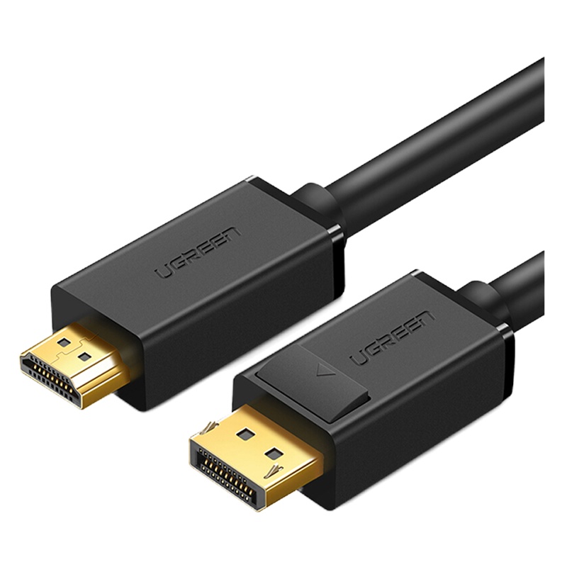 （DT）绿联 10202 2米/根 DP转HDMI转接线 公对公视频转换线（单位：根）黑色