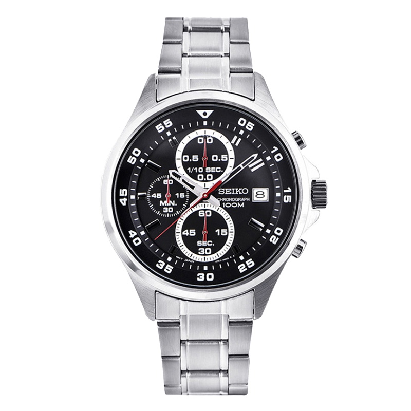 精工（SEIKO）石英表 男 商务休闲金属带男士石英表SKS627P1