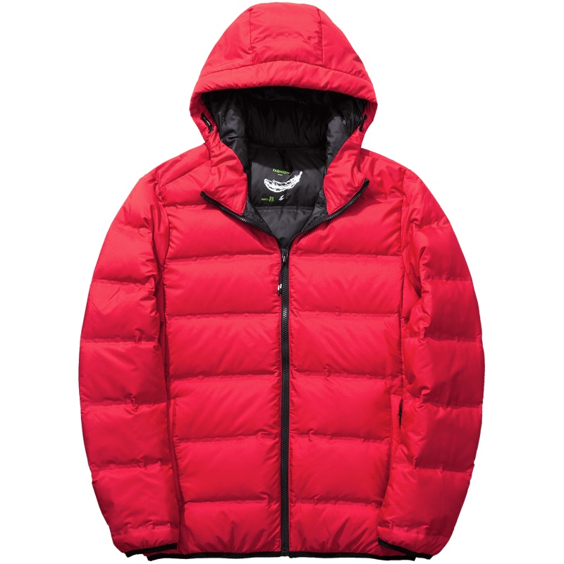 千纸鹤男装保暖外套上衣2019冬季新款时尚休闲短款轻薄羽绒服男潮60272