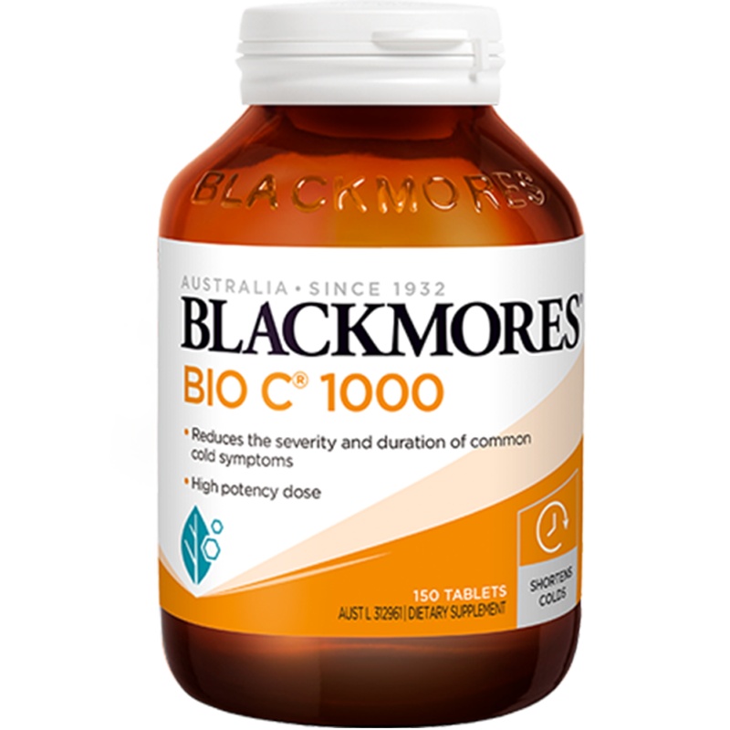 澳洲 BLACKMORES澳佳宝 Bio C VC复合维生素C 1000mg 150片 1瓶装 片剂 澳大利亚进口
