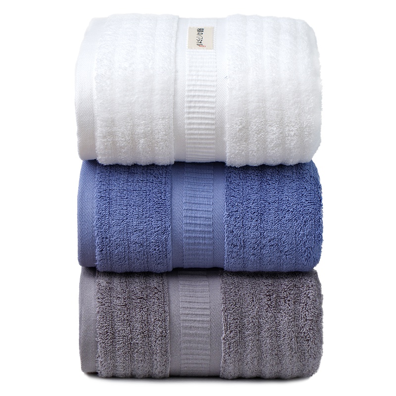 金菁浴巾A类纯棉500g加大加厚洗澡大毛巾素色长绒棉简约酒店家用