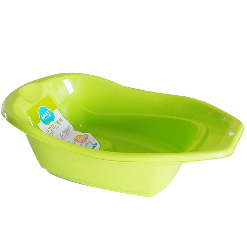 茶花中号浴盆母婴幼儿童宝宝洗澡盆 0409（绿色）