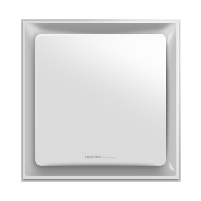 鸿雁(HONYAR)集成吊顶换气扇厨房卫生间油烟排风扇大功率排气扇白色ABS面板P0328S